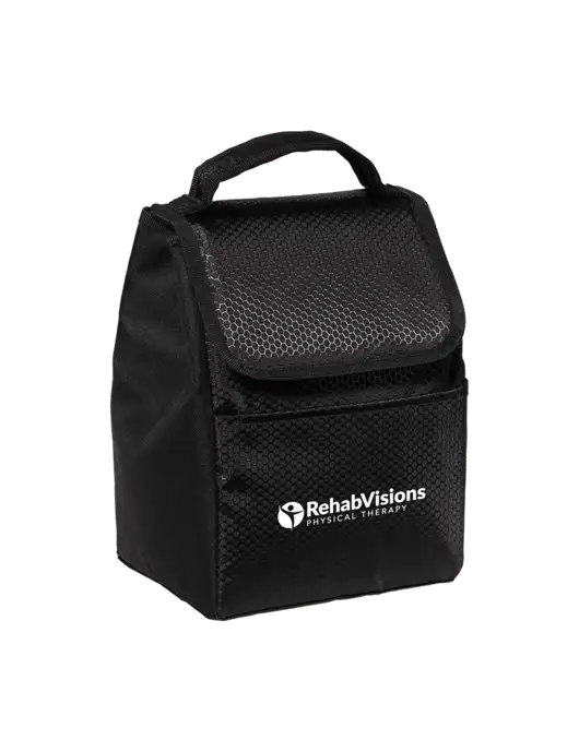 Lunch Bag Black Cooler w/RV Physical Therapy Logo