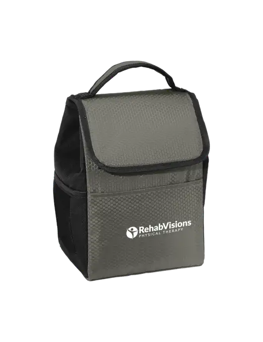 Lunch Bag Grey/Black Cooler w/RV Physical Therapy Logo