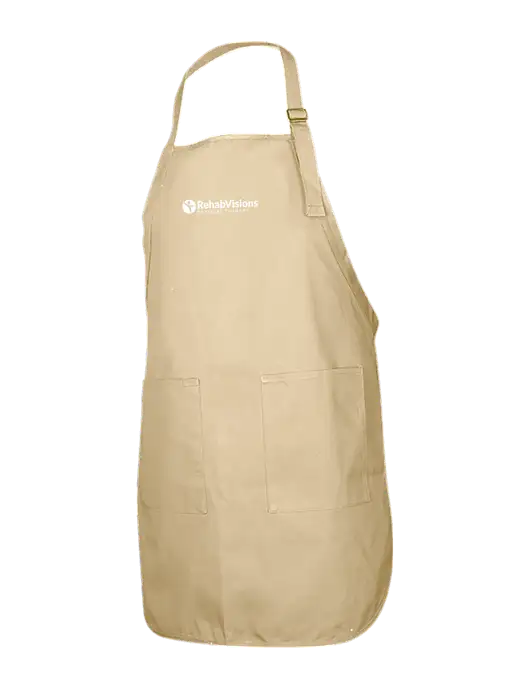 Full-Length Stone Apron With Pockets w/RV Physical Therapy Logo