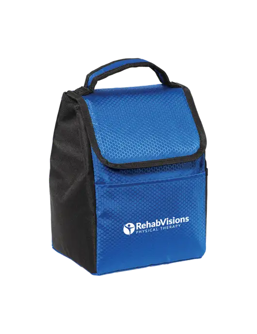 Lunch Bag Twilight Blue/Black Cooler w/RV Physical Therapy Logo