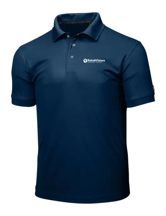 OGIO Navy Caliber 2.0 Polo w/RV Physical Therapy Logo
