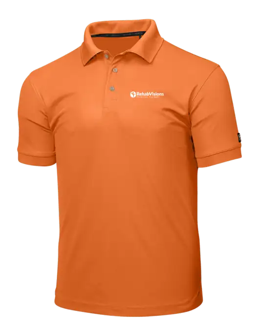 OGIO Orange Caliber 2.0 Polo w/RV Physical Therapy Logo