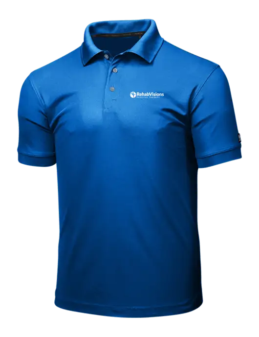 OGIO Royal Blue Caliber 2.0 Polo w/RV Physical Therapy Logo