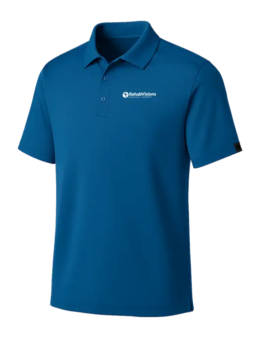 OGIO Royal Blue Framework Polo w/RV Physical Therapy Logo