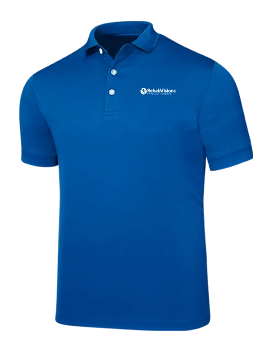 Callaway Ottoman Royal Blue Polo w/RV Physical Therapy Logo