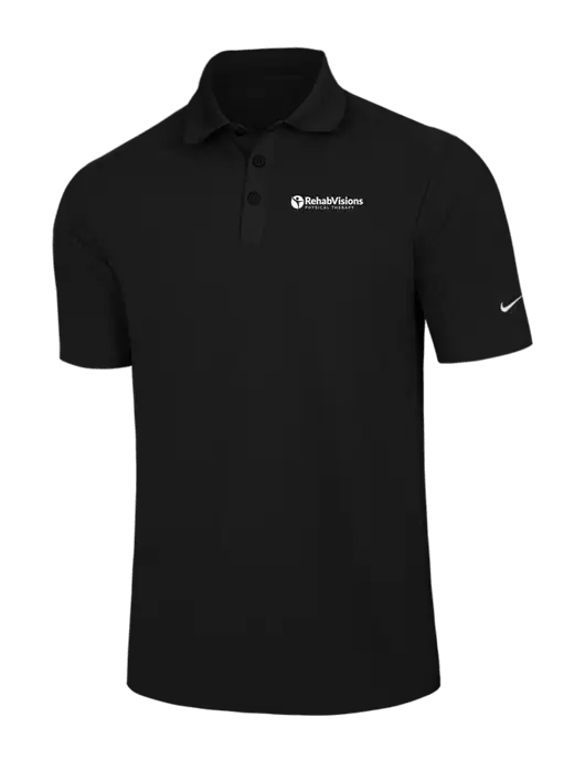 Nike Black Dri-FIT Classic Polo w/RV Physical Therapy Logo
