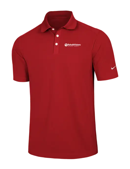 Nike Red Dri-FIT Classic Polo w/RV Physical Therapy Logo