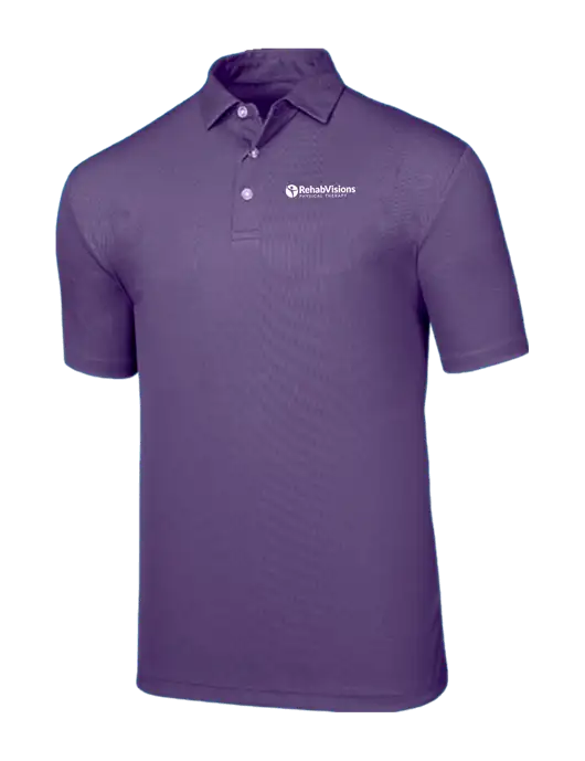 Callaway Birdseye Purple Polo w/RV Physical Therapy Logo