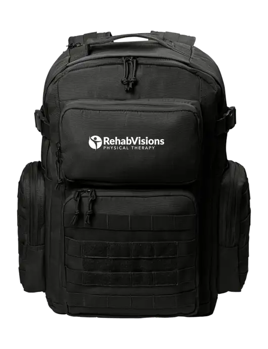 CornerStone Black Tactical Backpack w/RV Physical Therapy Logo