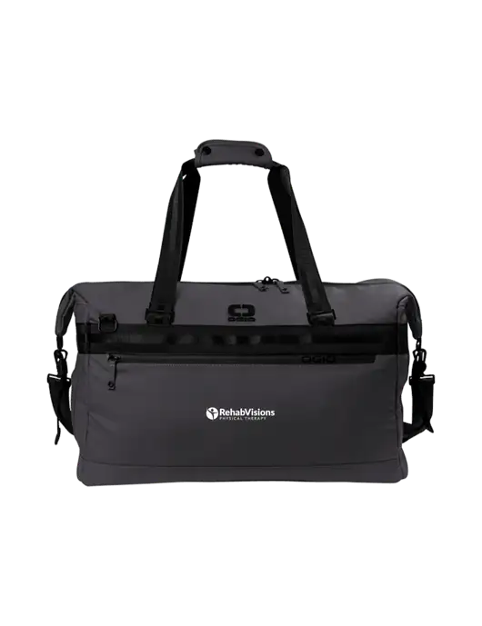 OGIO Very Dark Grey Commuter Duffel w/RV Physical Therapy Logo