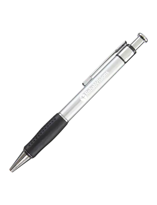Malta Silver Pen - Black Ink w/RV Physical Therapy Logo