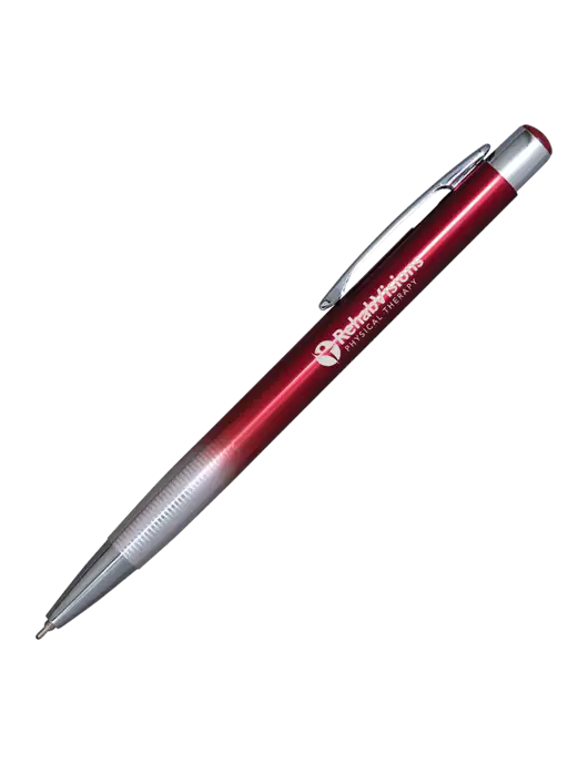 Desi Ombre Maroon Pen - Black Ink w/RV Physical Therapy Logo