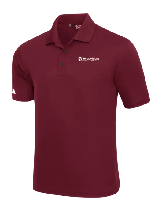 Adidas Maroon Basic Sport Polo w/RV Physical Therapy Logo