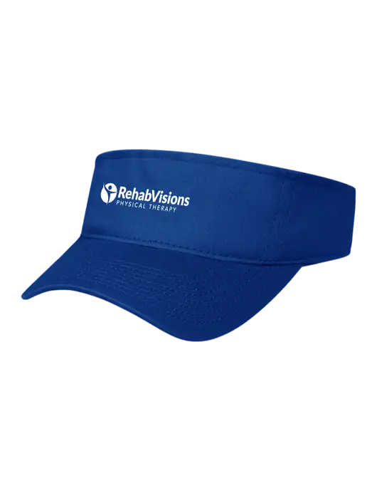 Royal Cap Visor w/RV Physical Therapy Logo