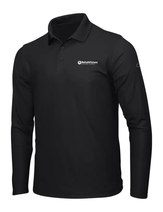 OGIO Blacktop Caliber 2.0 Long Sleeve Polo w/RV Physical Therapy Logo