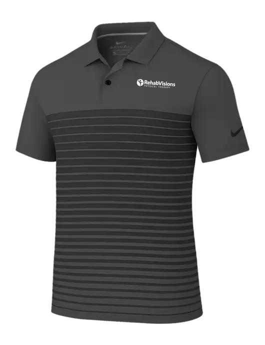 Nike Dark Grey Dri-FIT Vapor Block Polo w/RV Physical Therapy Logo