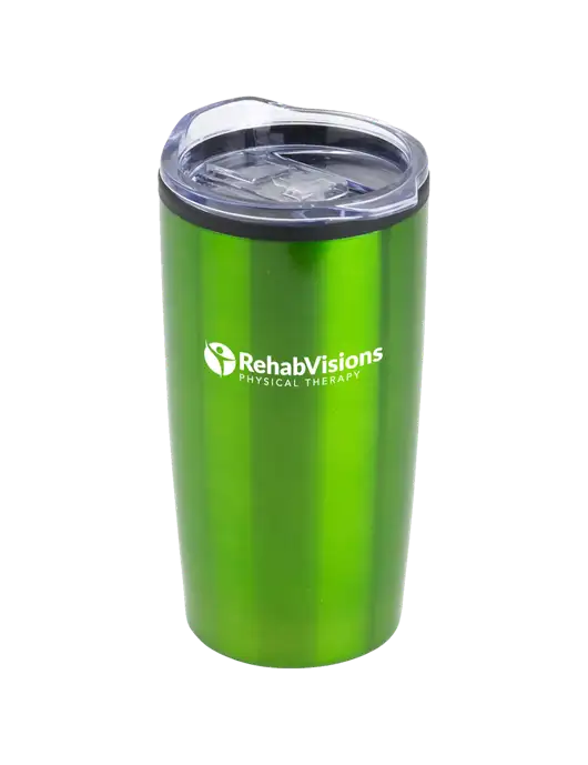 Olympus Green 20 oz Tumbler w/RV Physical Therapy Logo