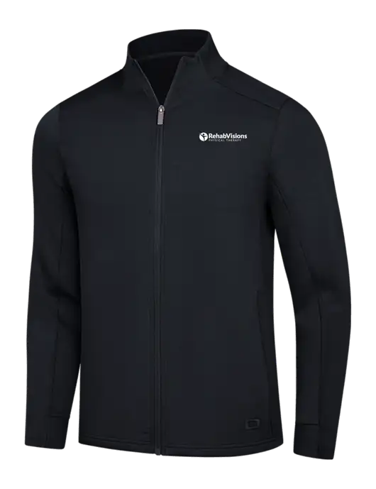 OGIO Black Transcend Full-Zip w/RV Physical Therapy Logo