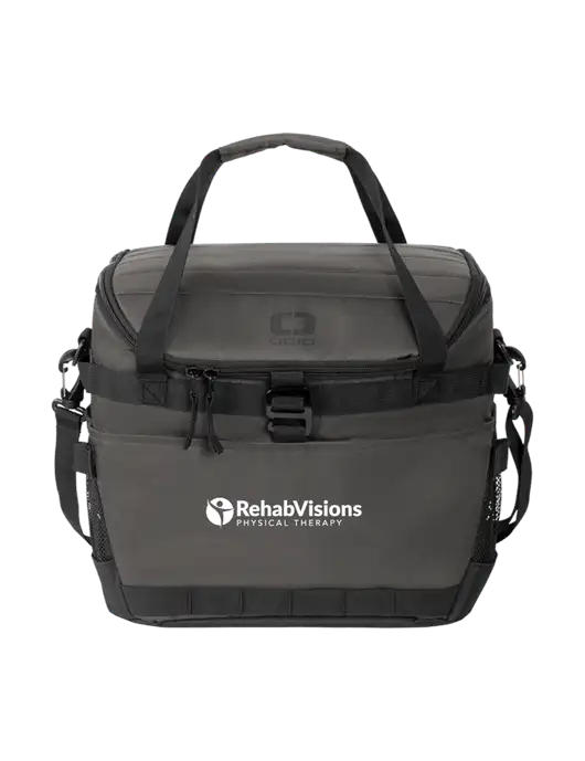 OGIO Dark Grey Sprint 24-Pack Cooler w/RV Physical Therapy Logo