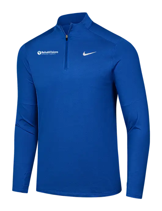 Nike Royal Dri-FIT Element 1/2-Zip Pullover w/RV Physical Therapy Logo