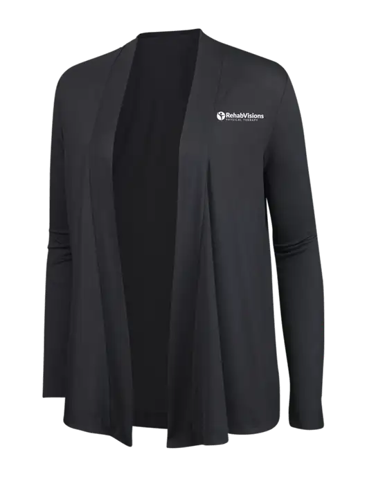Smoke Grey Womens Concept Cardigan w/RV Physical Therapy Logo
