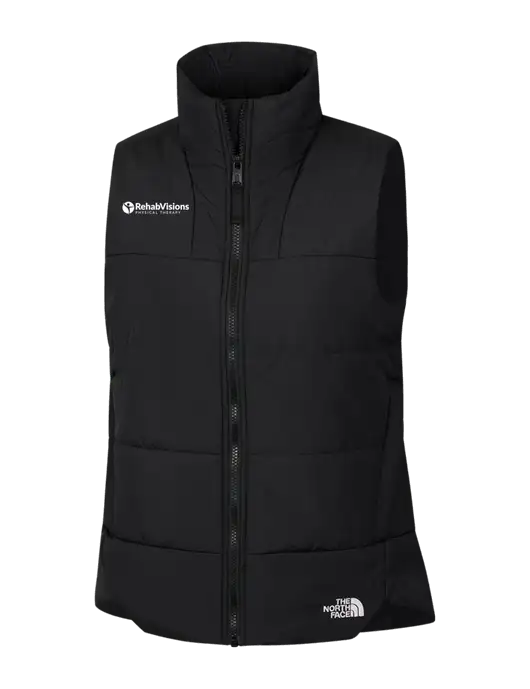 The North Face Womens Black Everyday Insulated Vest w/RV Physical Therapy Logo