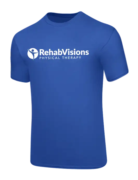Core Blend Royal Blue T-Shirt w/RV Physical Therapy Logo