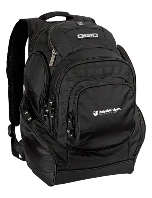 OGIO Black Mastermind Pack w/RV Physical Therapy Logo