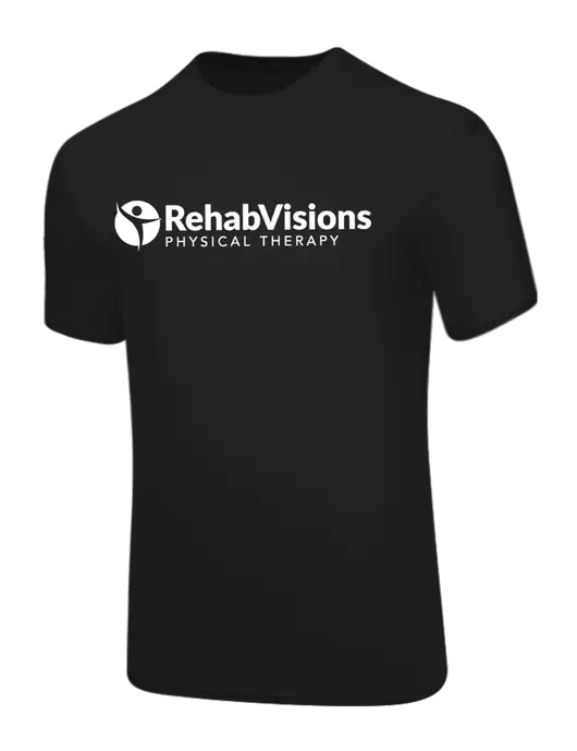 Core Blend Black T-Shirt w/RV Physical Therapy Logo