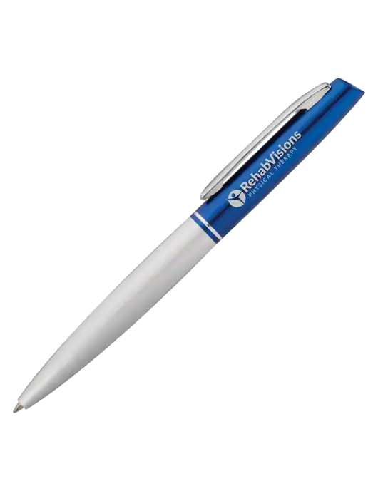 Hamlin Blue Ballpoint - Blue Ink w/RV Physical Therapy Logo