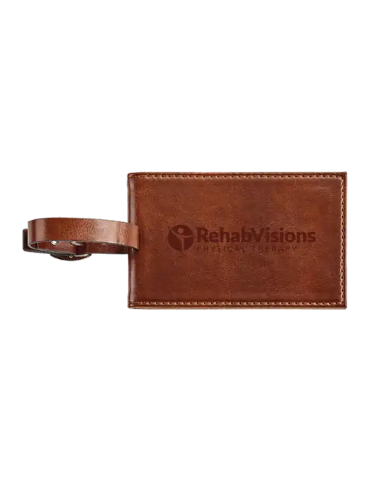 Fabrizio Brown Executive Luggage Tag w/RV Physical Therapy Logo