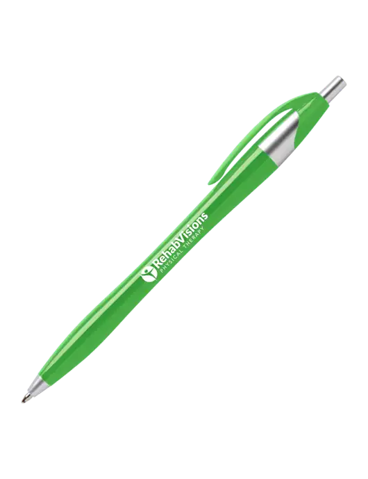 Novella Kelly Green Platinum Pen - Blue Ink w/RV Physical Therapy Logo