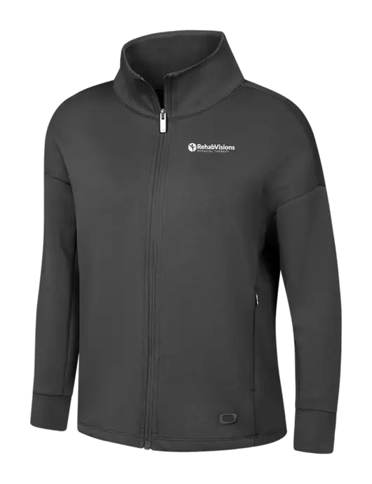 OGIO Womens Dark Grey Transcend Full-Zip w/RV Physical Therapy Logo