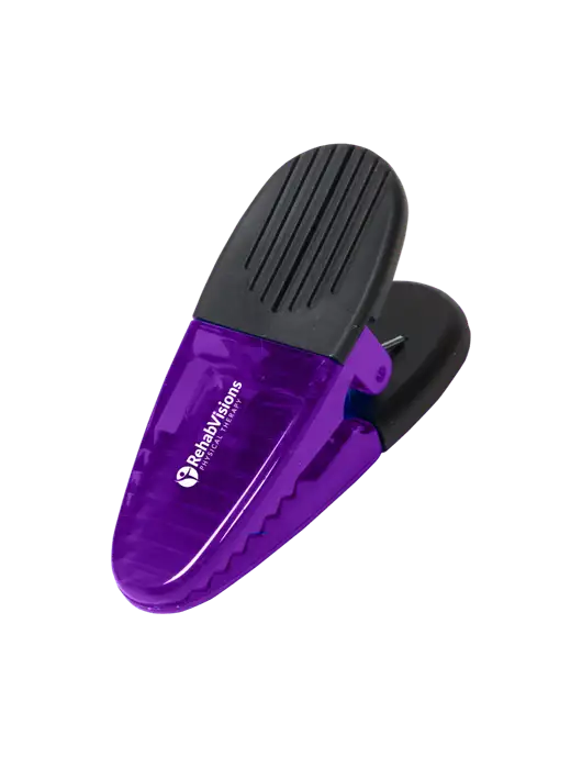 Magnetic Purple Power Clip w/RV Physical Therapy Logo