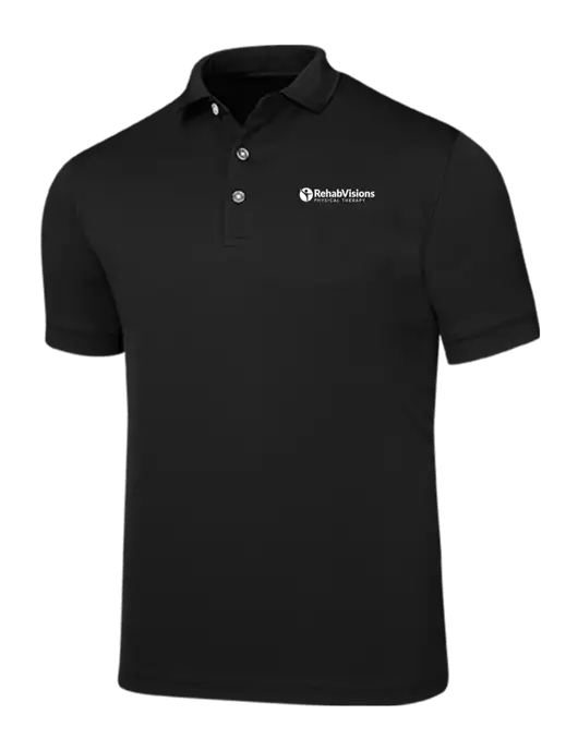 Callaway Ottoman Black Polo w/RV Physical Therapy Logo