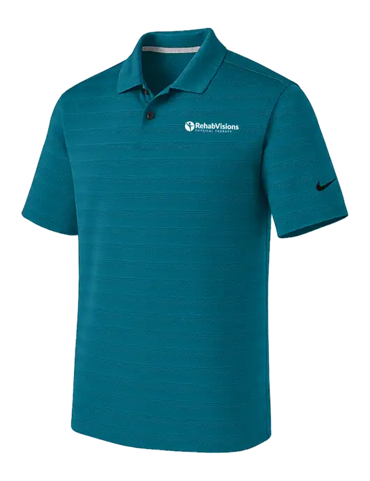 Nike Sapphire Blue Dri-FIT Vapor Jacquard Polo w/RV Physical Therapy Logo
