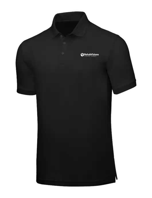 Black Core Classic Pique w/RV Physical Therapy Logo