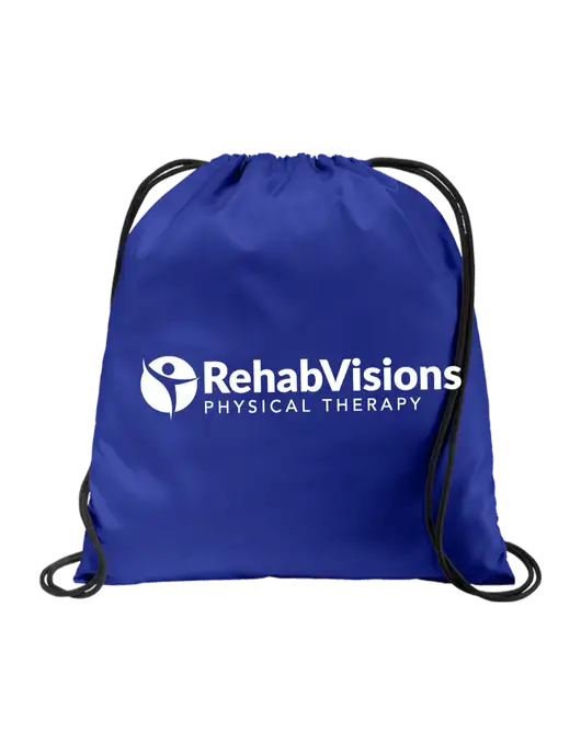 Drawstring  Royal Cinch Pack w/RV Physical Therapy Logo