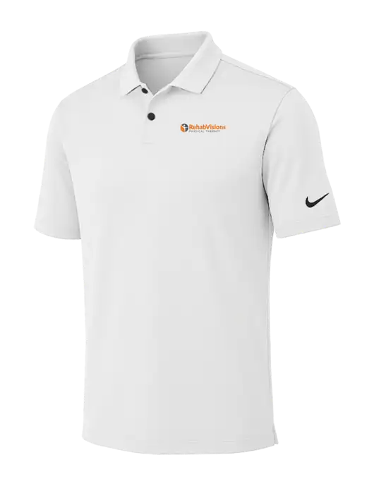 Nike White Dri-FIT Vapor Polo w/RV Physical Therapy Logo