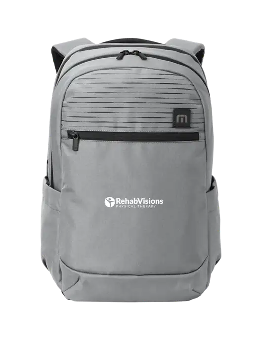 TravisMathew Light Grey Approach Backpack w/RV Physical Therapy Logo