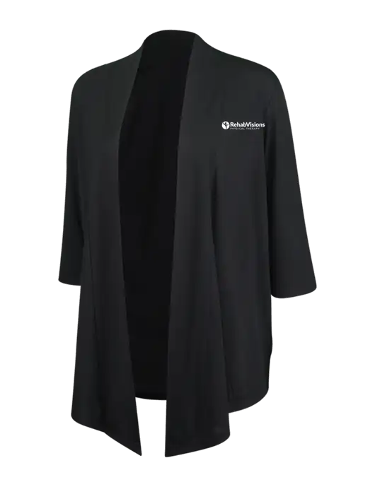 Black Womens Concept Shrug w/RV Physical Therapy Logo
