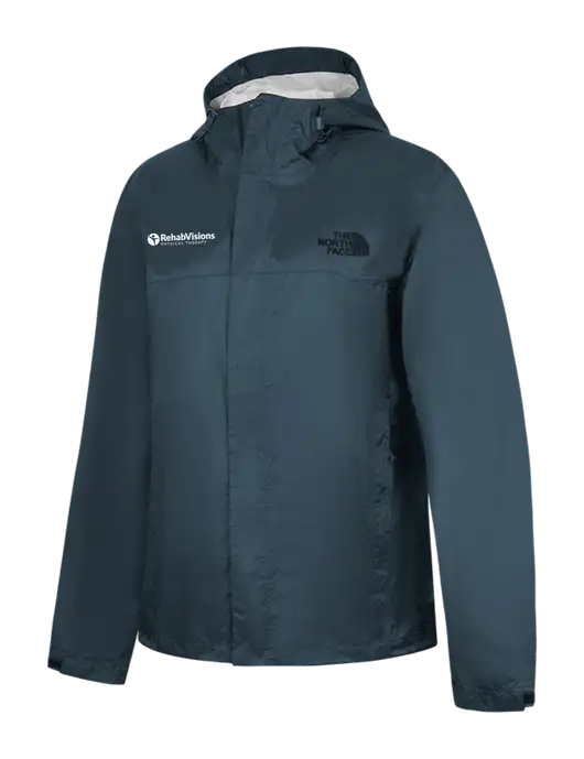 The North Face Navy DryVent Rain Jacket w/RV Physical Therapy Logo