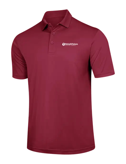 Cardinal PosiCharge Competitor Polo w/RV Physical Therapy Logo