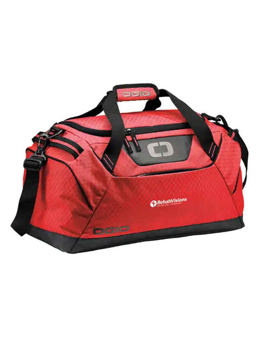 OGIO Red Catalyst Duffle
 w/RV Physical Therapy Logo