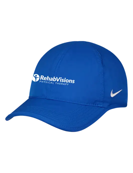Nike Royal Featherlight Cap w/RV Physical Therapy Logo