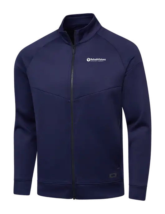 OGIO Navy Endurance Modern Performance Full-Zip w/RV Physical Therapy Logo