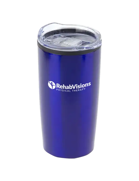 Olympus Blue 20 oz Tumbler w/RV Physical Therapy Logo