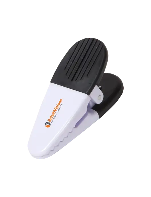 Magnetic White Power Clip w/RV Physical Therapy Logo