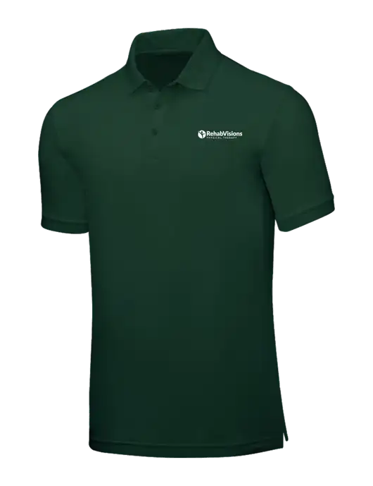 Dark Green Core Classic Pique w/RV Physical Therapy Logo