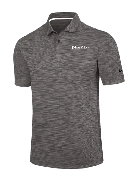Nike Dark Grey Dri-FIT Vapor Space Dyed Polo w/RV Physical Therapy Logo